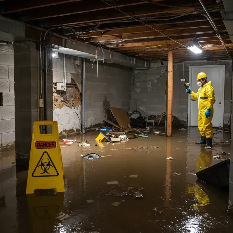 Flooded Basement Electrical Hazard in Deerfield, NH Property